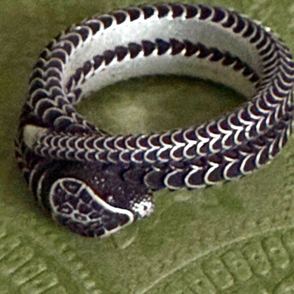 GUCCI Silver 925 Snake Ring - - 577294 J8400, sizes 20 & 21 - Picture 5 of 15